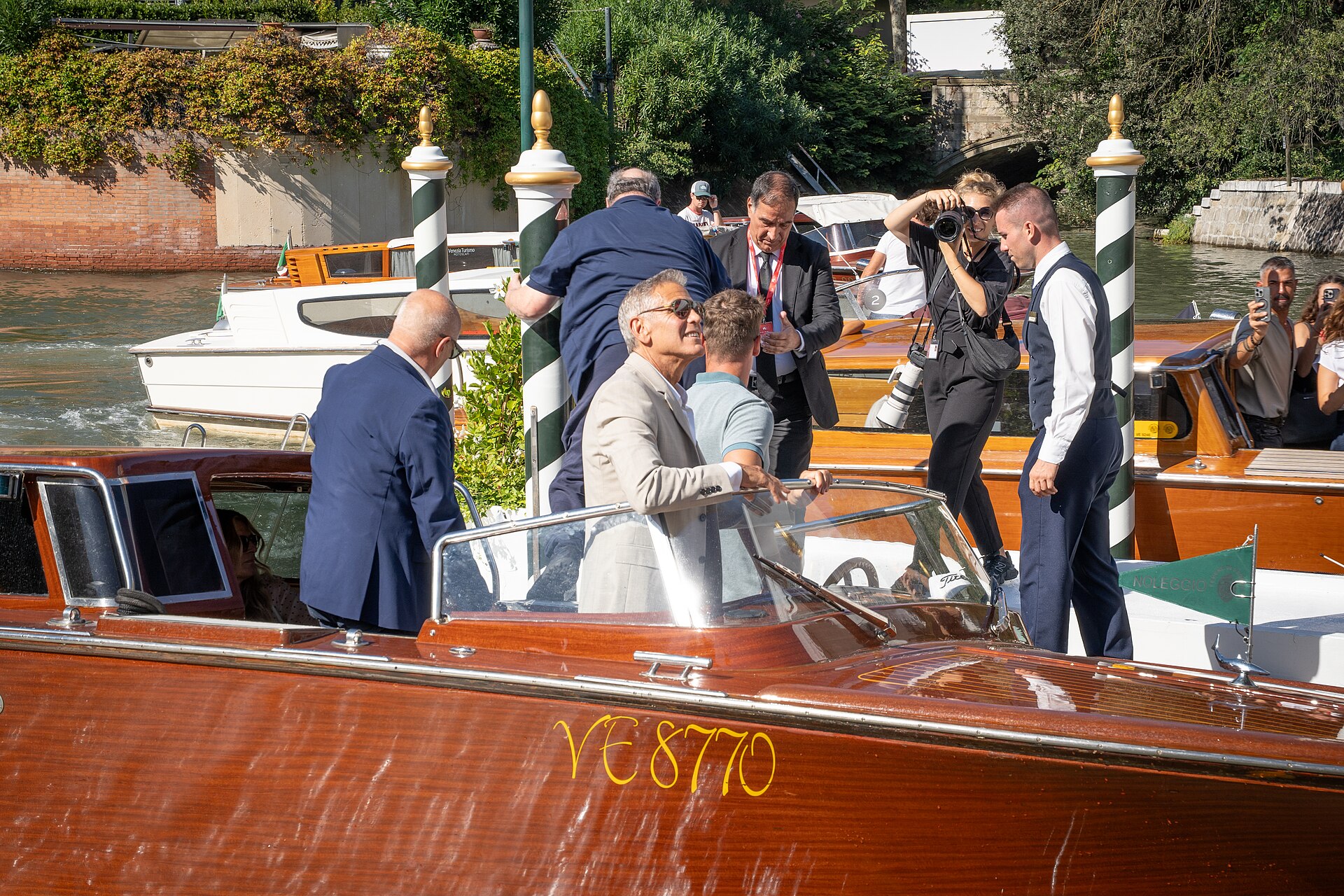 George Clooney arriving at Venice Film Festival 2026-3