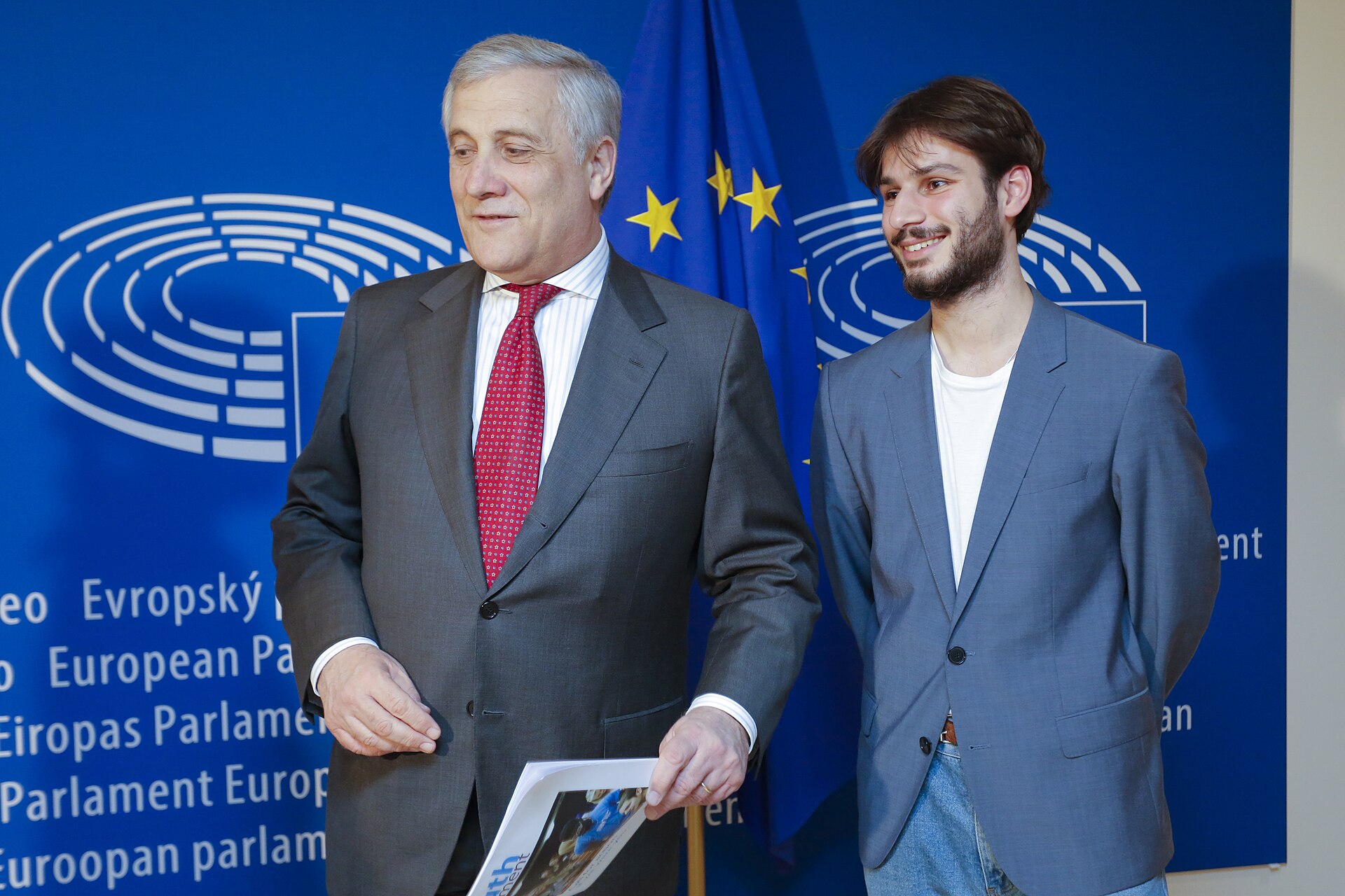 Antonio TAJANI, EP President meets with a delegation of Youth Parliament 10