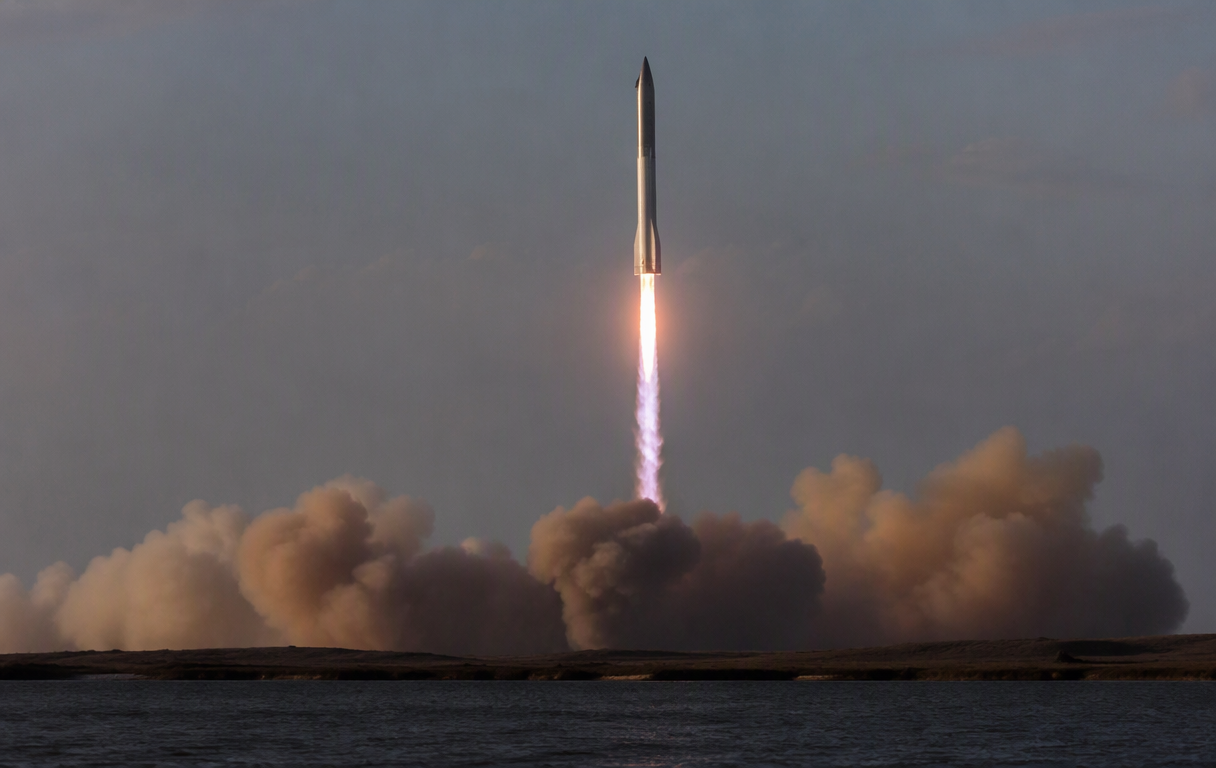 Starship lançado: primeiro teste em órbita da SpaceX