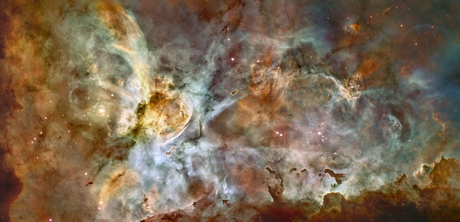 Webb and Hubble Telescopes Reveal Stellar Nurseries and Dust Bubbles — Foto: Wikimedia Commons (Public domain)